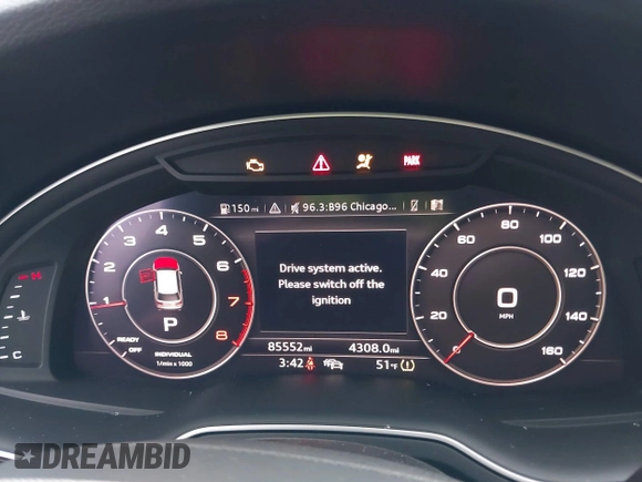 2018 Audi Q7 Prestige with VIN WA1VAAF79JD049196, listed as a IAAI auction lot 42307413 with 85,552 mi miles and . Bid and sale history available at DreamBid. Image 7.