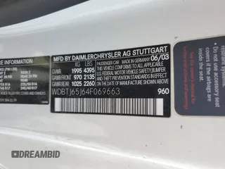 2004 Mercedes-Benz CLK 320 with VIN WDBTJ65J64F069663, listed as a Copart auction lot 72249994 with 136,091 mi miles and Salvage Title. Bid and sale history available at DreamBid. Image 12.