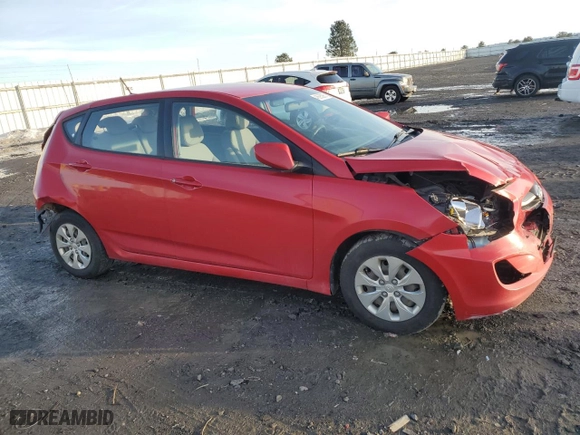 2015 Hyundai Accent GS with VIN KMHCT5AE2FU219082, listed as a Copart auction lot 46695095 with 166,757 mi miles and Salvage Title. Bid and sale history available at carsss.com. Image 4.