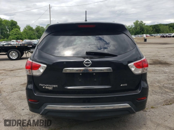 2016 Nissan Pathfinder S with VIN 5N1AR2MM9GC607201, listed as a Copart auction lot 58304914 with 132,695 mi miles and Salvage Title. Bid and sale history available at carsss.com. Image 6.