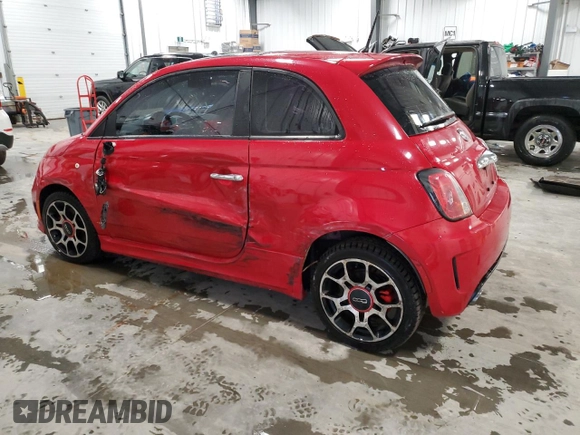 2013 FIAT 500 Turbo with VIN 3C3CFFHH3DT590801, listed as a Copart auction lot 52775845 with 119,252 mi miles and Salvage Title. Bid and sale history available at carsss.com. Image 2.