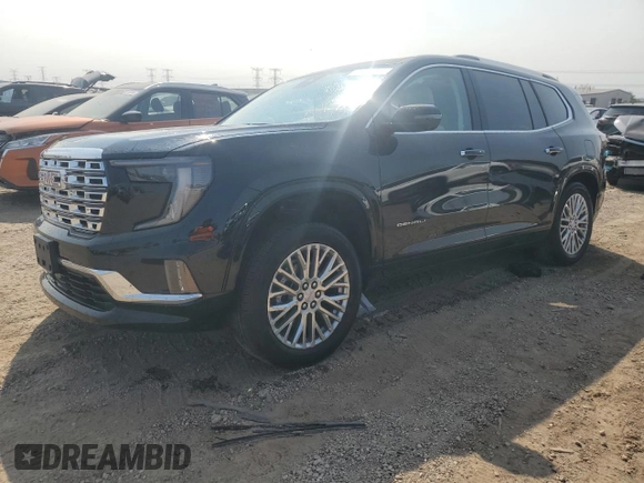 2024 GMC Acadia FWD Denali z VIN 1GKENLKS7RJ166213, wystawiony jako Copart lot #71056014 z przebiegiem 8093 mil mil oraz Szkoda całkowita • Salvage title. Historia ofert i sprzedaży dostępna na DreamBid. Obrazek 1.
