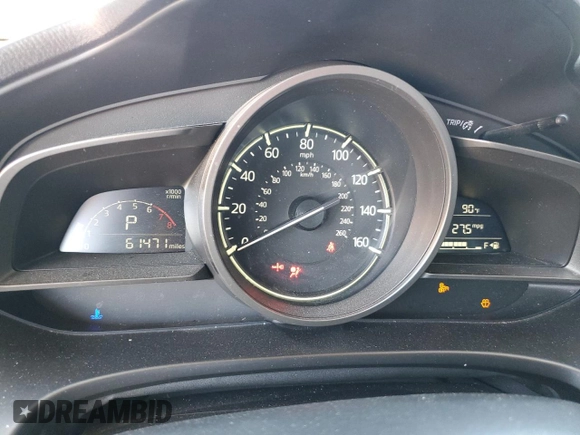 2018 Mazda 3 Touring with VIN 3MZBN1V35JM269982, listed as a Copart auction lot 54060365 with 61,471 mi miles and Salvage Title. Bid and sale history available at carsss.com. Image 9.