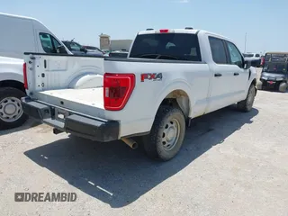 2022 Ford F-150 XL with VIN 1FTFW1E57NKE11717, listed as a IAAI auction lot 42115356 with 50,315 mi miles and . Bid and sale history available at carsss.com. Image 4.