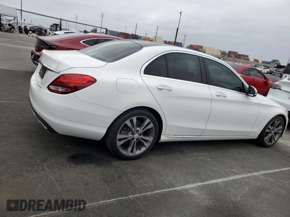2016 Mercedes-Benz C 300 with VIN 55SWF4JB3GU155989, listed as a Copart auction lot 61872425 with 132,637 mi miles and Salvage title. Bid and sale history available at DreamBid. Image 3.