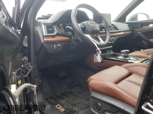 2021 Audi Q5 Prestige with VIN WA1CAAFY5M2082115, listed as a Copart auction lot 51247845 with 34,080 mi miles and Salvage Title. Bid and sale history available at carsss.com. Image 8.
