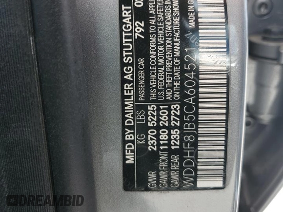 2012 Mercedes-Benz E 350 Luxury with VIN WDDHF8JB5CA604521, listed as a Copart auction lot 58157185 with 143,329 mi miles and Clean title. Bid and sale history available at DreamBid. Image 12.