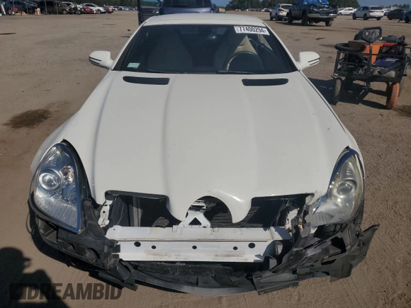 2009 Mercedes-Benz SLK-Class 3.0L with VIN WDBWK54F79F209339, listed as a Copart auction lot 77400294 with 68,540 mi miles and Salvage Title. Bid and sale history available at carsss.com. Image 5.