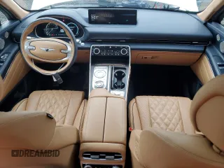 2021 Genesis GV80 with VIN KMUHCESC7MU074980, listed as a Copart auction lot 48499505 with 42,568 mi miles and Salvage Title. Bid and sale history available at DreamBid. Image 8.