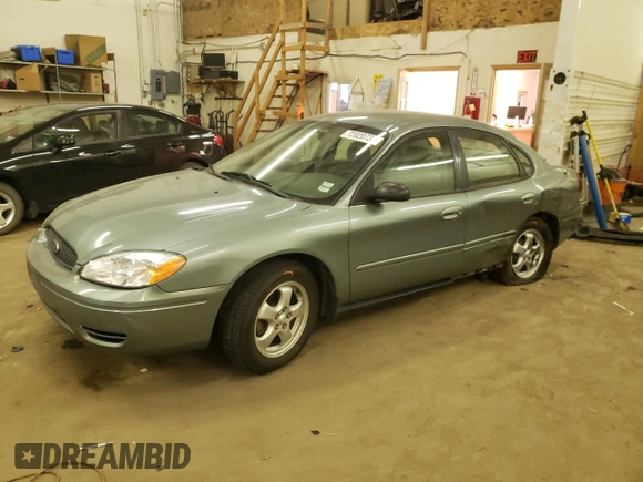 2006 Ford Taurus SE with VIN 1FAFP53UX6A187368, listed as a Copart auction lot 72020733 with 182,457 mi miles and Salvage Title. Bid and sale history available at carsss.com. Image 1.