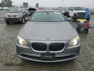 2012 BMW 7 Series 740Li with VIN WBAKB4C58CC576436, listed as a Copart auction lot 41396655 with 117,605 mi miles and Salvage title. Bid and sale history available at DreamBid. Image 5.