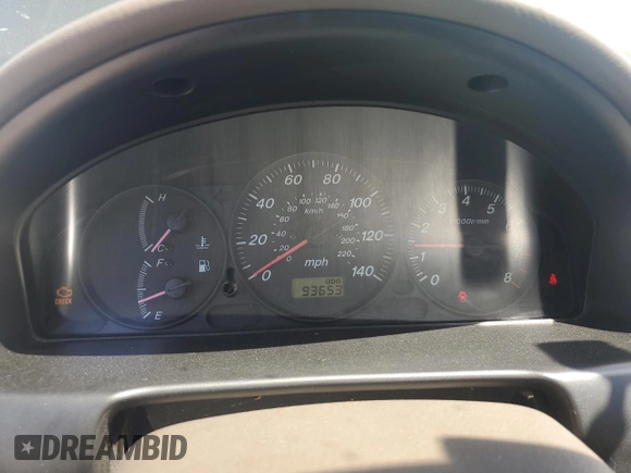 2002 Mazda Protege DX with VIN JM1BJ225121567924, listed as a Copart auction lot 54847545 with 93,653 mi miles and Salvage Title. Bid and sale history available at DreamBid. Image 9.