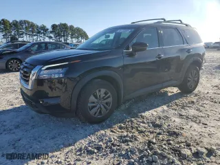 2023 Nissan Pathfinder SV with VIN 5N1DR3BC6PC231683, listed as a Copart auction lot 44133005 with 33,994 mi miles and Salvage Title. Bid and sale history available at carsss.com. Image 1.