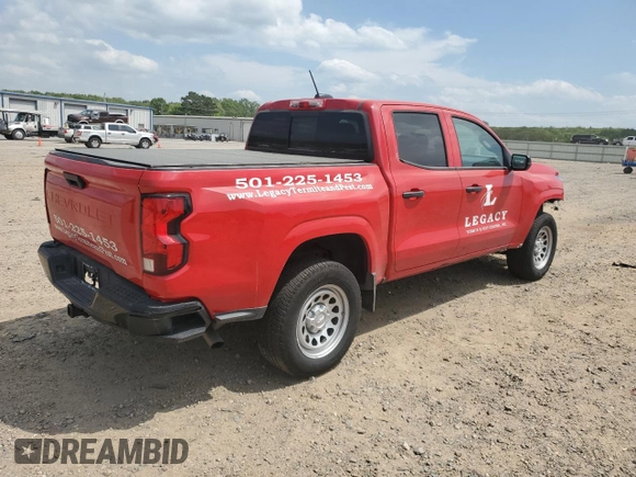 2024 Chevrolet Colorado 2WD Work Truck with VIN 1GCPSBEK8R1109537, listed as a Copart auction lot 53754195 with 30,124 mi miles and Salvage Title. Bid and sale history available at DreamBid. Image 3.