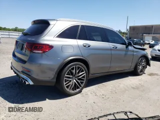 2020 Mercedes-Benz GLC with VIN W1N0G6EB8LF755996, listed as a Copart auction lot 53961544 with 45,722 mi miles and Salvage Title. Bid and sale history available at carsss.com. Image 3.