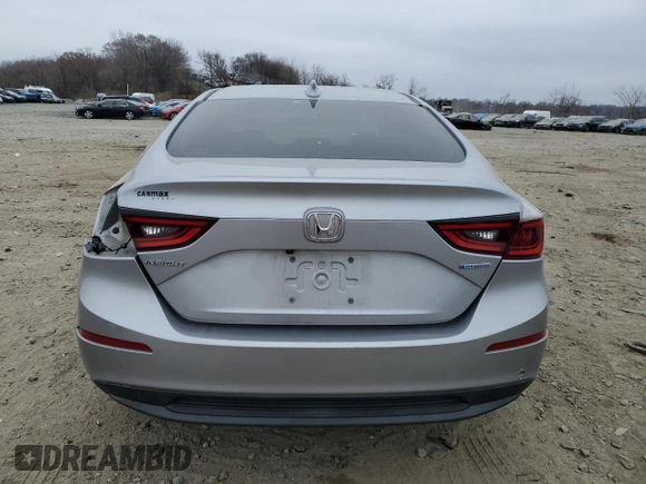 2019 Honda Insight EX with VIN 19XZE4F55KE018247, listed as a Copart auction lot 49000725 with 74,224 mi miles and Salvage Title. Bid and sale history available at carsss.com. Image 6.