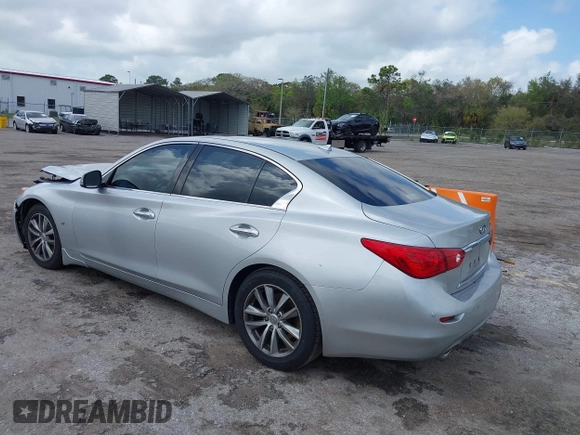 2014 Infiniti Q50 Premium z VIN JN1BV7AP9EM690381, wystawiony jako IAAI lot #41761562 z przebiegiem 107 099 mil mil oraz . Historia ofert i sprzedaży dostępna na DreamBid. Obrazek 3.