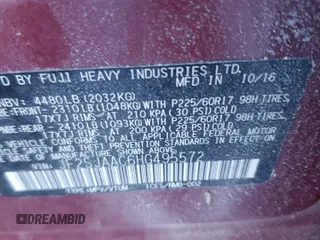 2017 Subaru Forester with VIN JF2SJAAC6HG495572, listed as a Copart auction lot 41979785 with 133,836 mi miles and Salvage title. Bid and sale history available at DreamBid. Image 13.