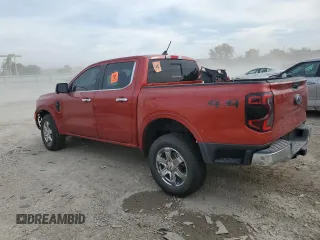2024 Ford Ranger LARIAT with VIN 1FTER4KH2RLE38343, listed as a Copart auction lot 77941904 with 0 mi miles and Salvage Title. Bid and sale history available at carsss.com. Image 2.