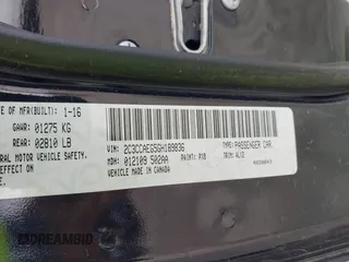 2016 Chrysler 300 with VIN 2C3CCAEG5GH189836, listed as a IAAI auction lot 41739098 with 141,179 mi miles. Bid and sale history available at carsss.com. Image 9.