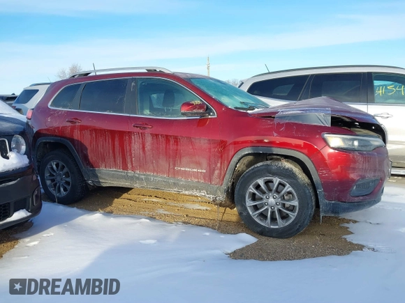 2019 Jeep Cherokee Latitude Plus with VIN 1C4PJMLB6KD465474, listed as a IAAI auction lot 41563058 with 74,680 mi miles. Bid and sale history available at carsss.com. Image 13.