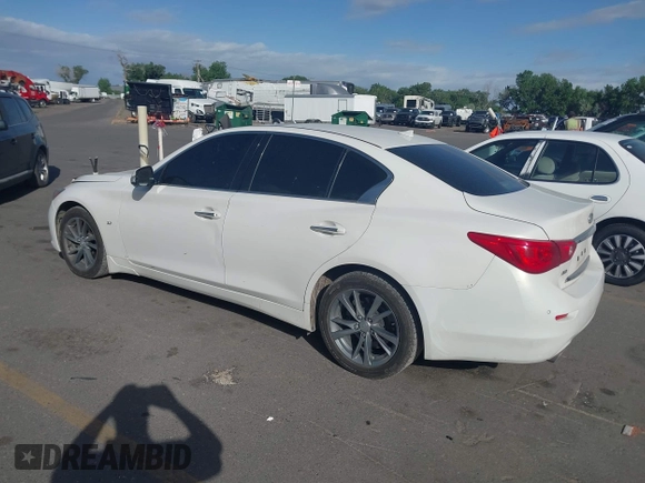 2015 Infiniti Q50 Premium z VIN JN1BV7ARXFM416349, wystawiony jako IAAI lot #42225088 z przebiegiem 194 127 mil mil oraz . Historia ofert i sprzedaży dostępna na DreamBid. Obrazek 3.