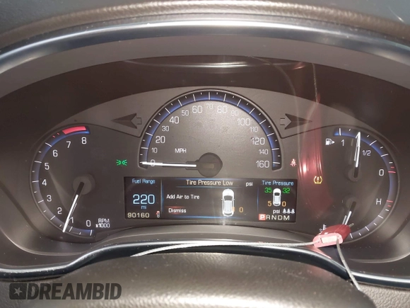 2016 Cadillac SRX Luxury Collection with VIN 3GYFNBE39GS550952, listed as a IAAI auction lot 40921325 with 90,160 mi miles. Bid and sale history available at carsss.com. Image 7.
