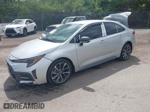 2021 Toyota Corolla SE with VIN 5YFS4MCE2MP066802, listed as a IAAI auction lot 42031552 with 34,075 mi miles. Bid and sale history available at carsss.com. Image 18.