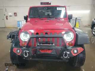 2008 Jeep Wrangler X with VIN 1J4FA24118L501599, listed as a Copart auction lot 52776475 with 74,186 mi miles and Salvage Title. Bid and sale history available at DreamBid. Image 5.
