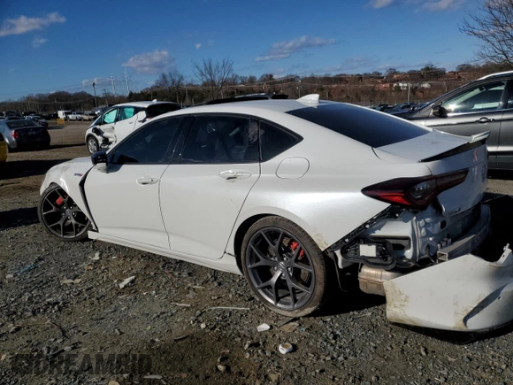 2023 Acura TLX Type S with VIN 19UUB7F98PA002790, listed as a Copart auction lot 43881115 with 53,905 mi miles and Salvage Title. Bid and sale history available at DreamBid. Image 2.