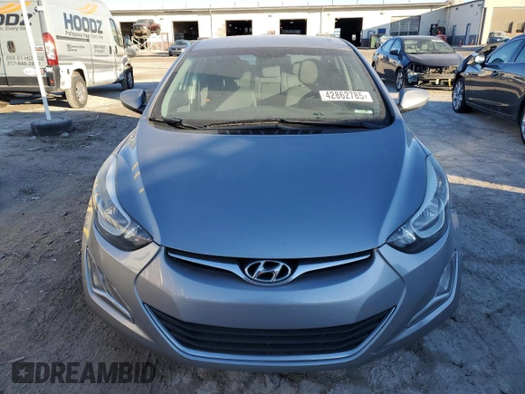 2016 Hyundai Elantra SE with VIN 5NPDH4AE1GH653350, listed as a Copart auction lot 53257675 with 317,198 mi miles and Non repairable. Bid and sale history available at DreamBid. Image 5.