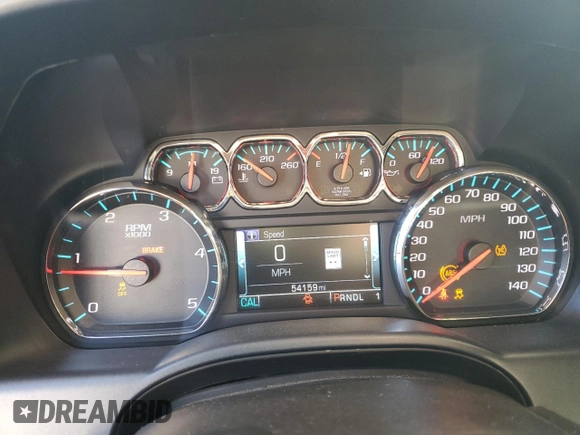 2019 Chevrolet Silverado 3500HD High Country with VIN 1GC4KYEY6KF228402, listed as a Copart auction lot 75241634 with 54,159 mi miles and Salvage Title. Bid and sale history available at carsss.com. Image 9.
