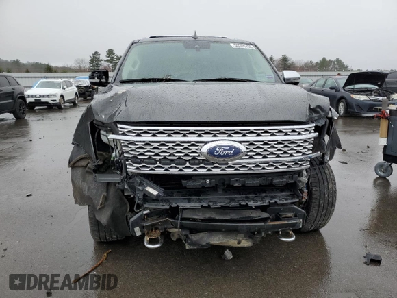 2019 Ford Expedition Platinum with VIN 1FMJU1MT7KEA23974, listed as a Copart auction lot 53355755 with 81,916 mi miles and Salvage title. Bid and sale history available at DreamBid. Image 5.
