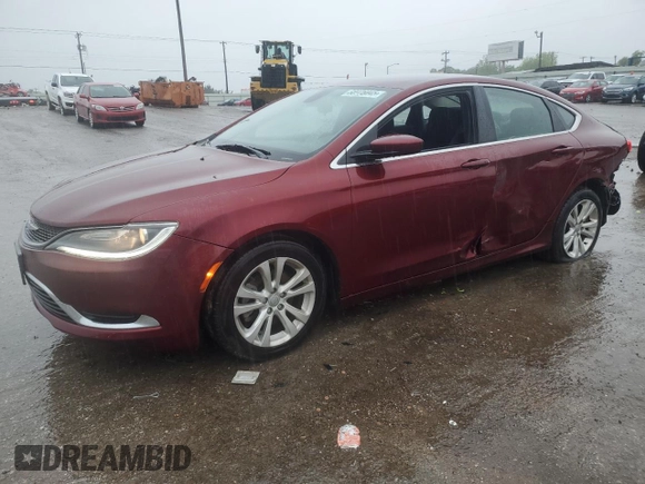 2015 Chrysler 200 Limited with VIN 1C3CCCAB8FN594682, listed as a Copart auction lot 55976045 with 135,765 mi miles and Salvage title. Bid and sale history available at DreamBid. Image 1.