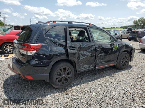 2023 Subaru Forester Special Sports with VIN JF2SKAJC2PH400558, listed as a Copart auction lot 59548385 with Not provided miles and Non repairable. Bid and sale history available at DreamBid. Image 3.
