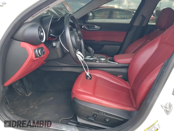 2020 Alfa Romeo Giulia Ti with VIN ZARFANBN2L7636661, listed as a Copart auction lot 69592394 with 53,731 mi miles and Salvage Title. Bid and sale history available at carsss.com. Image 7.