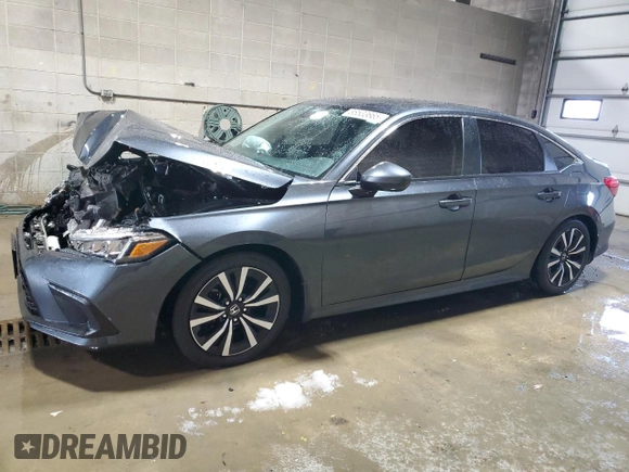 2024 Honda Civic Sedan EX with VIN 2HGFE1F76RH310332, listed as a Copart auction lot 88533665 with 37,613 mi miles and Salvage Title. Bid and sale history available at carsss.com. Image 1.