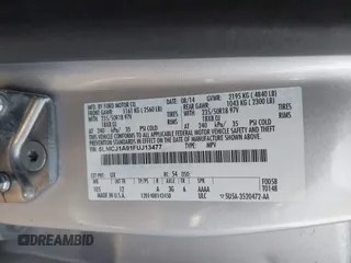 2015 Lincoln MKC z VIN 5LMCJ1A91FUJ13477, wystawiony jako IAAI lot #42042457 z przebiegiem 134 046 mil mil oraz . Historia ofert i sprzedaży dostępna na DreamBid. Obrazek 9.