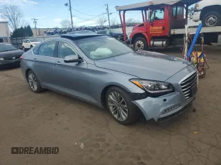 2017 Genesis G80 3.8L with VIN KMHGN4JE5HU204634, listed as a Copart auction lot 50973365 with Not Provided miles and Salvage Title. Bid and sale history available at carsss.com. Image 4.