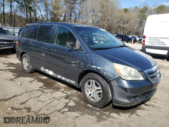 2006 Honda Odyssey EX-L with VIN 5FNRL38616B403939, listed as a Copart auction lot 49256925 with 210,908 mi miles and Salvage Title. Bid and sale history available at carsss.com. Image 4.