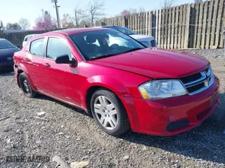 2013 Dodge Avenger SE V6 with VIN 1C3CDZAGXDN750276, listed as a IAAI auction lot 41888551 with 109,454 mi miles. Bid and sale history available at carsss.com. Image 1.
