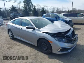 2019 Honda Civic Sedan LX with VIN 2HGFC2F61KH564927, listed as a IAAI auction lot 41660332 with 93,631 mi miles. Bid and sale history available at carsss.com. Image 1.