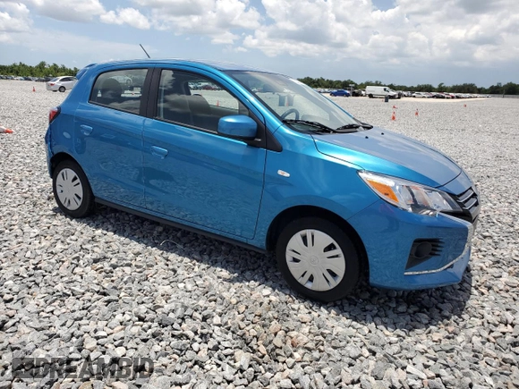2024 Mitsubishi Mirage ES with VIN ML32AUHJ4RH020831, listed as a Copart auction lot 61761915 with 12,851 mi miles and Clean title. Bid and sale history available at DreamBid. Image 4.