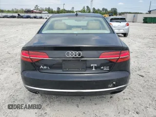2015 Audi A8 L 4.0T with VIN WAU32AFD9FN024605, listed as a Copart auction lot 52086125 with 70,730 mi miles and Salvage Title. Bid and sale history available at carsss.com. Image 6.