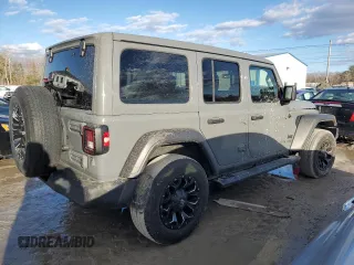 2021 Jeep Wrangler Unlimited Sport S with VIN 1C4HJXDN4MW847816, listed as a Copart auction lot 45693565 with 39,438 mi miles and Salvage Title. Bid and sale history available at carsss.com. Image 3.