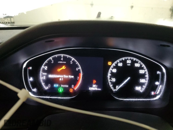 2019 Honda Accord Sport with VIN 1HGCV1F33KA112831, listed as a Copart auction lot 87912415 with 39,675 mi miles and Salvage Title. Bid and sale history available at DreamBid. Image 9.