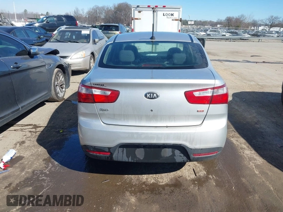2014 Kia Rio LX with VIN KNADM4A35E6395218, listed as a IAAI auction lot 41614054 with 134,535 mi miles and . Bid and sale history available at DreamBid. Image 16.
