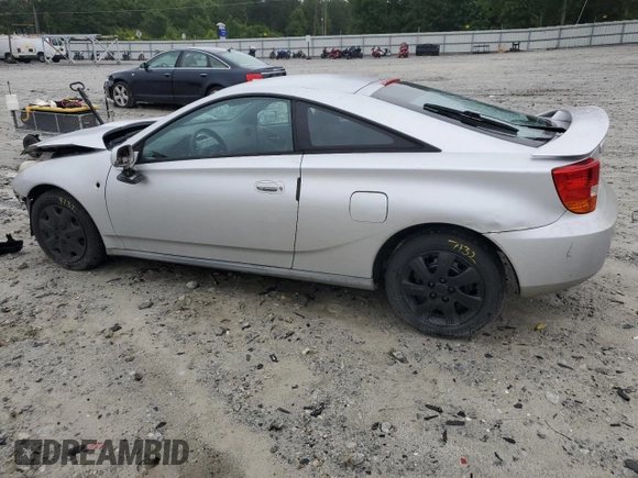 2000 Toyota Celica GT with VIN JTDDR32T9Y0037253, listed as a Copart auction lot 58602215 with Not provided miles and Salvage title. Bid and sale history available at DreamBid. Image 2.