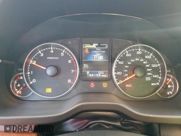 2014 Subaru Outback Limited with VIN 4S4BRCLC7E3311111, listed as a Copart auction lot 57951825 with 166,155 mi miles and Salvage title. Bid and sale history available at DreamBid. Image 9.