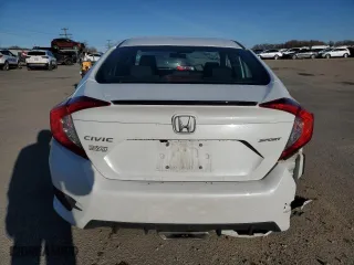 2019 Honda Civic Sedan Sport with VIN 19XFC2F88KE049418, listed as a Copart auction lot 49875945 with 57,619 mi miles and Salvage Title. Bid and sale history available at carsss.com. Image 6.